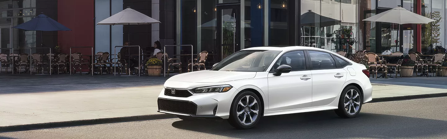 2026 Honda Civic parked outside a buidling