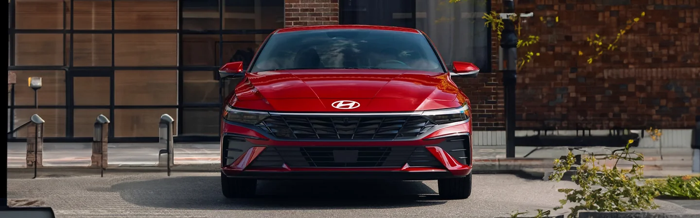 2024 Hyundai Elantra Specs front view red