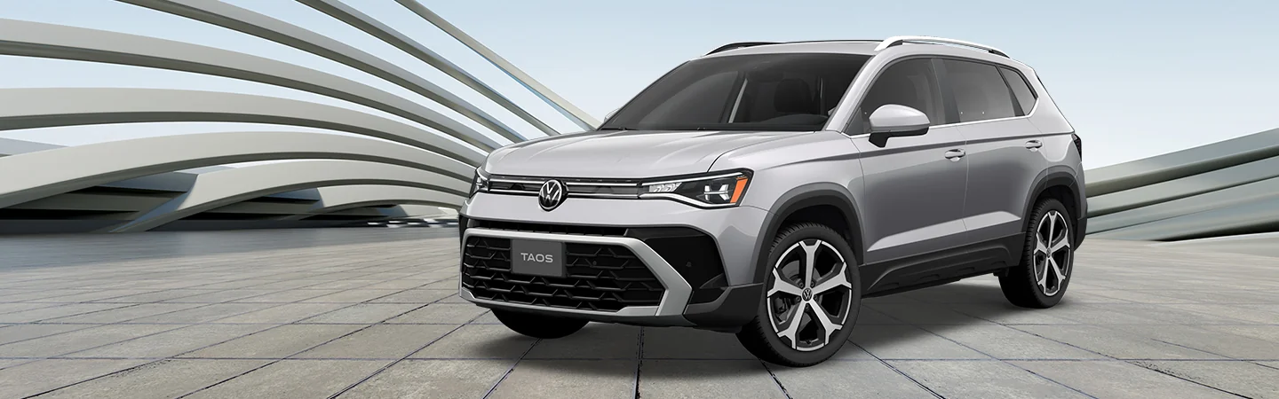 2025 Volkswagen Taos sliver color car front view