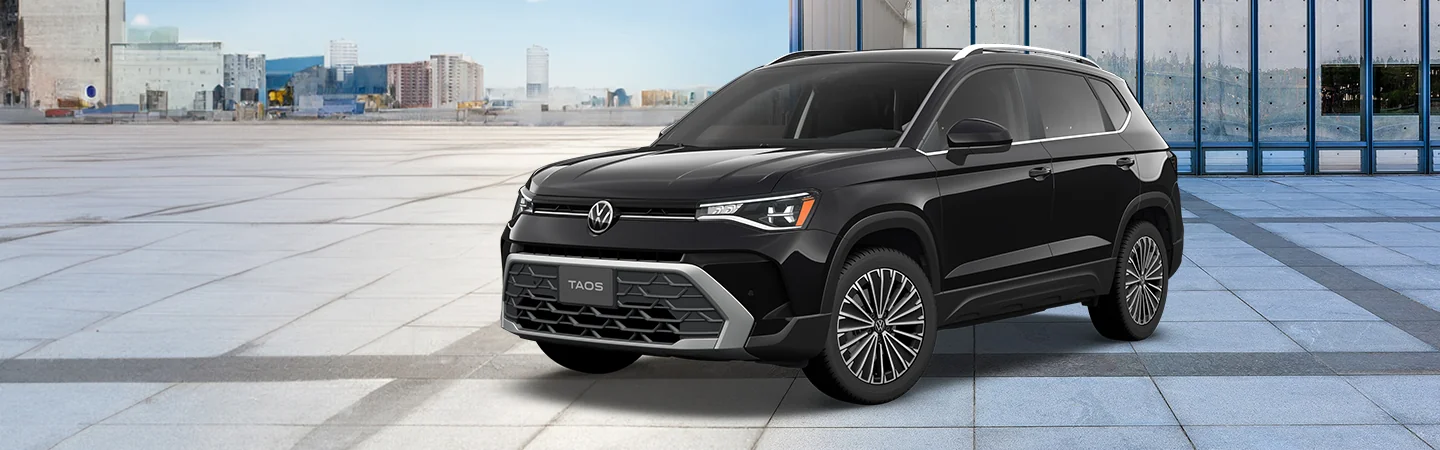 2025 Volkswagen Taos Black color car front view