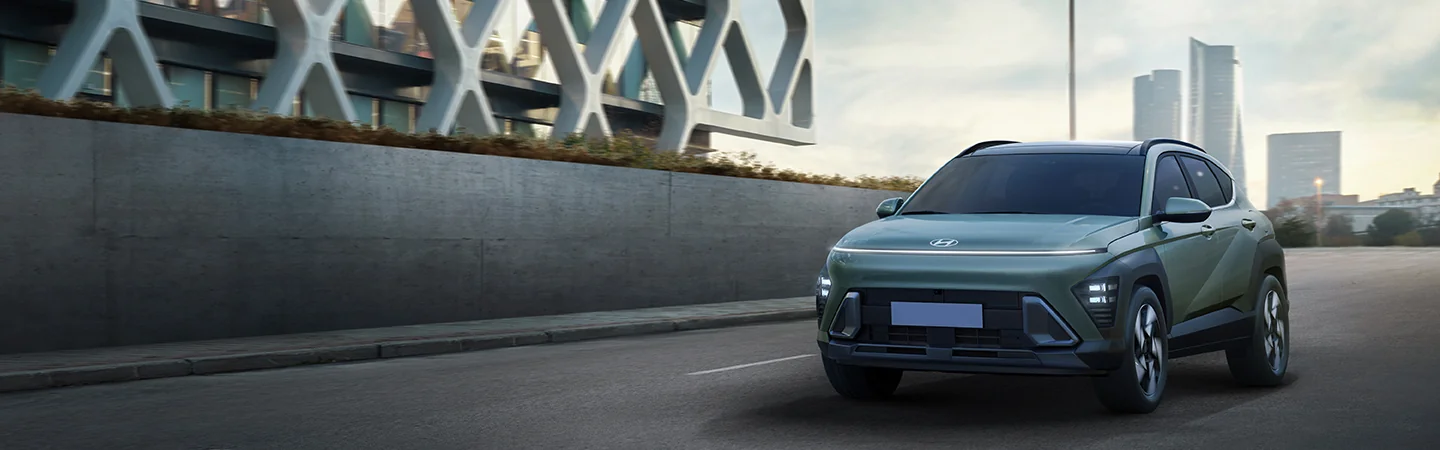 2025 Hyundai Kona green front view