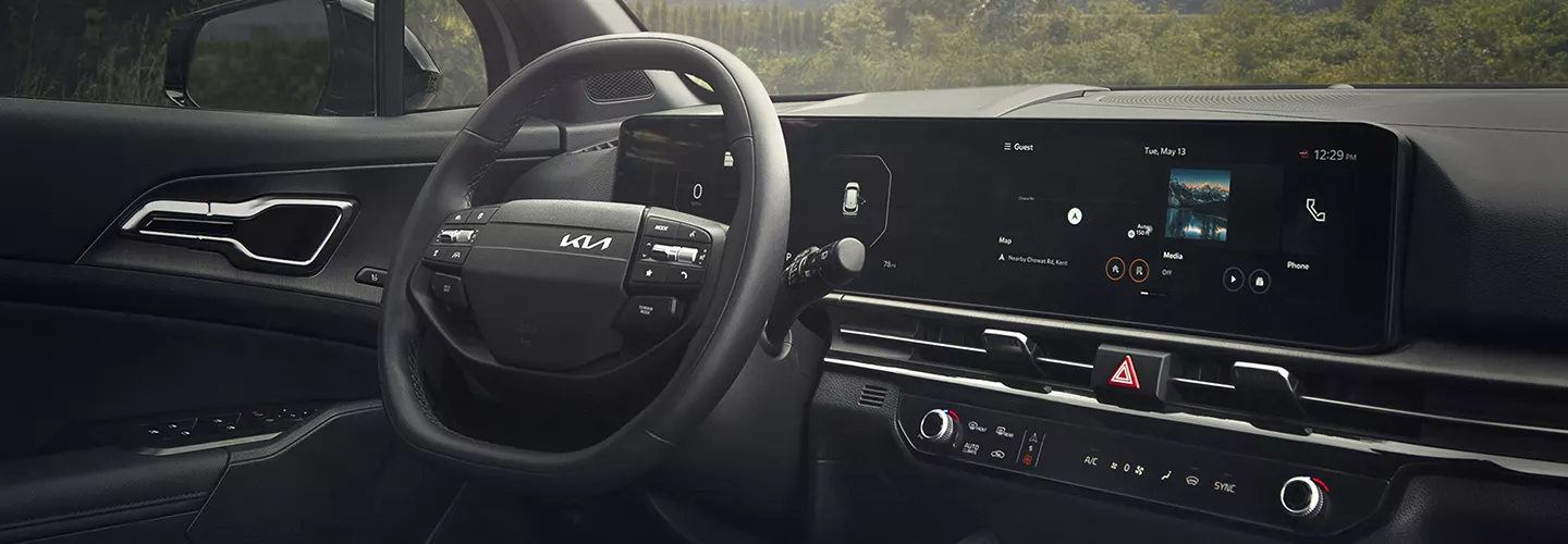 Interior view of the 2026 Kia Sportage Hybrid