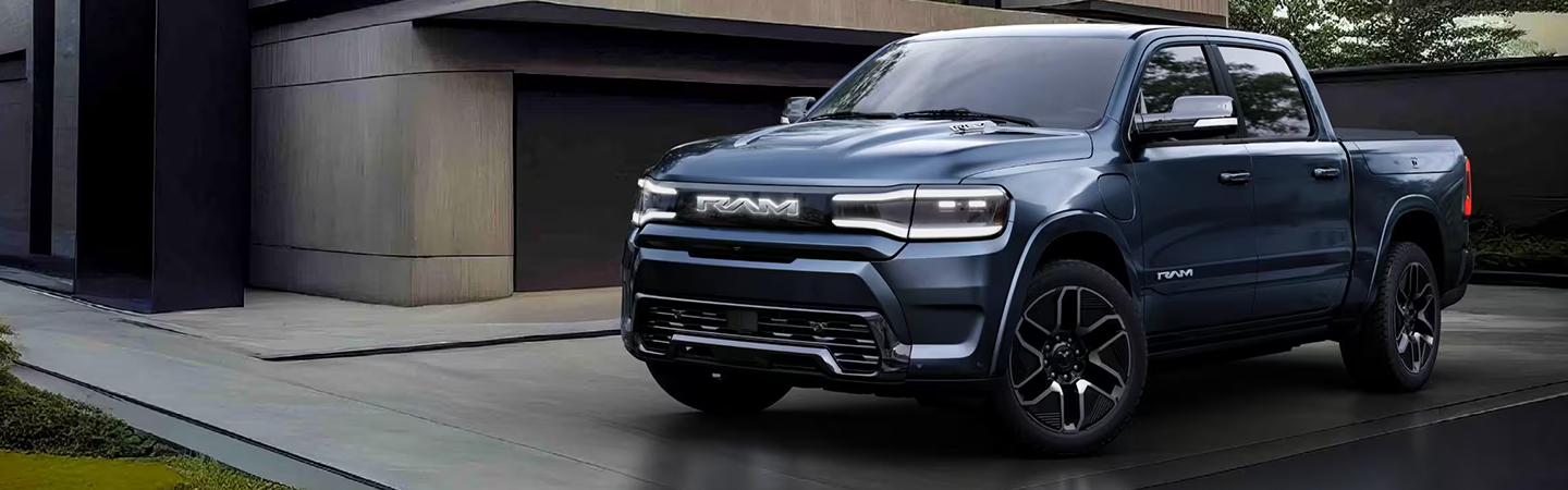 2024 RAM 1500 blue color front view