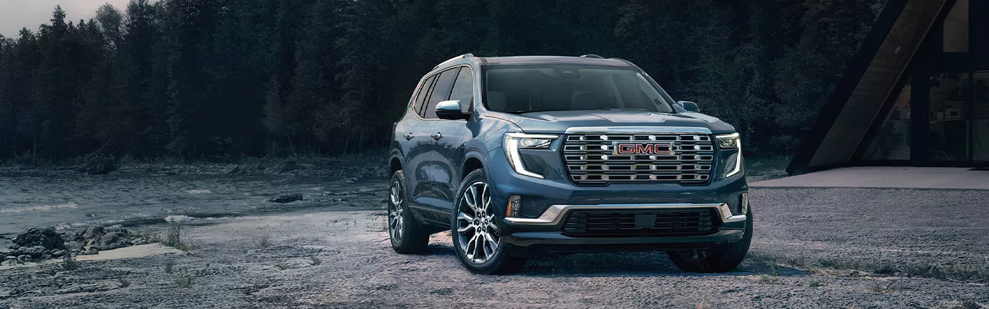 2026 GMC Acadia parked off of a road