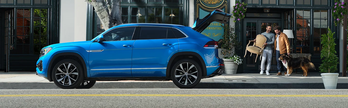 a side view of a parked 2026 Atlas Cross Sport