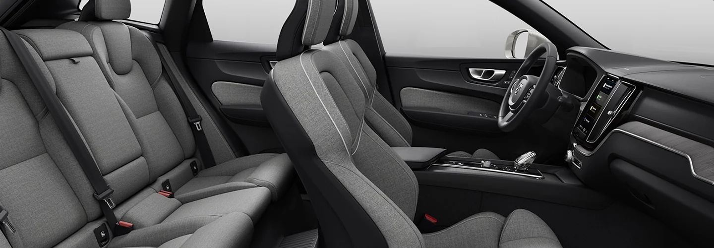 Interior view of the seats in a 2025 Volvo XC60