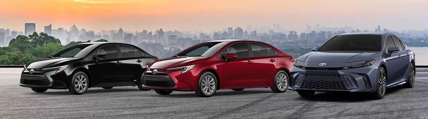 Lineup of 2026 Toyota vehicles
