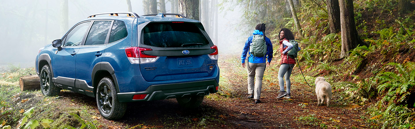 2024 Subaru Forester Wilderness Specs blue color front view