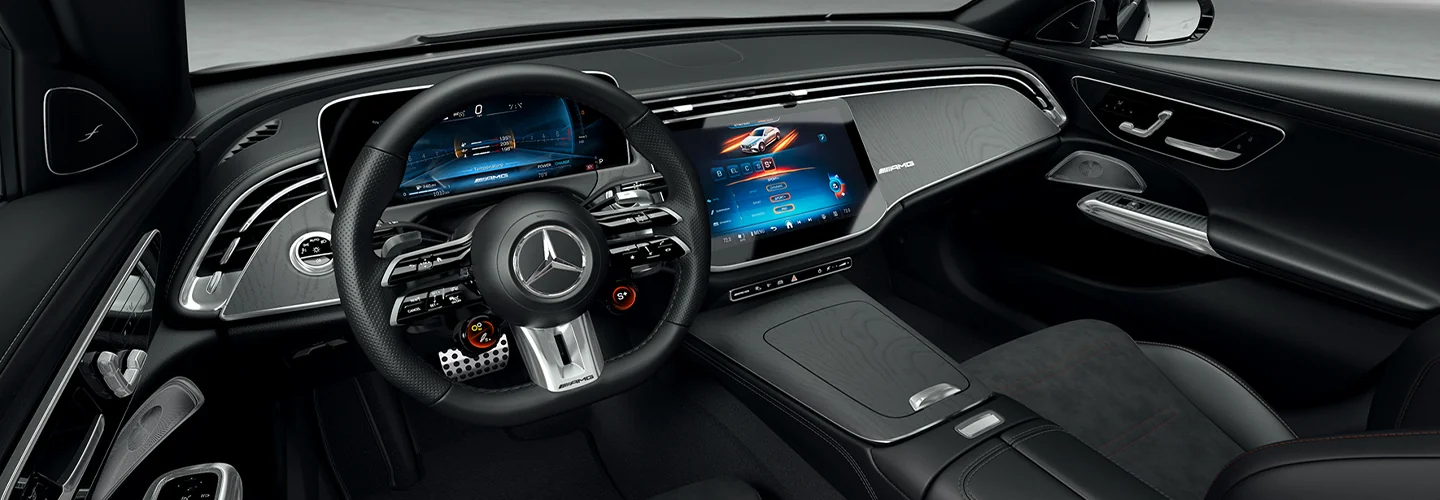 Mercedes-Benz E-Class with interior view