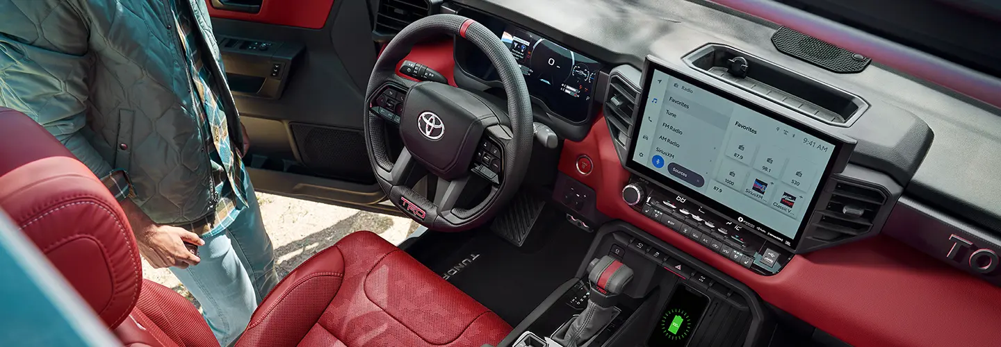 inside dash of 2026 Toyota Tundra