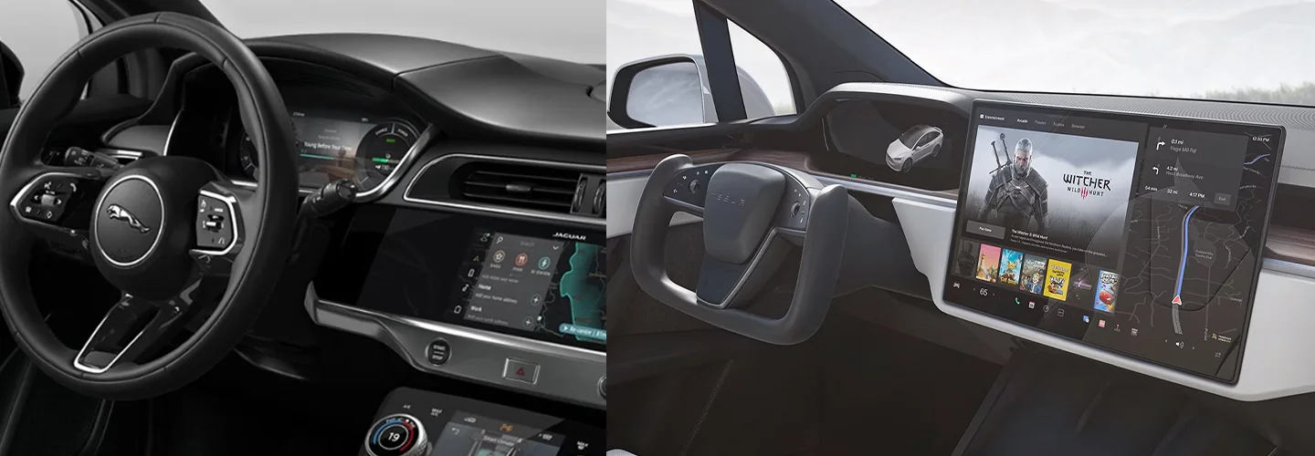 2024 Jaguar I-PACE vs Tesla Model X interiorimage
