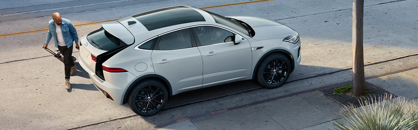 2025 Jaguar E-PACE parked on a city street