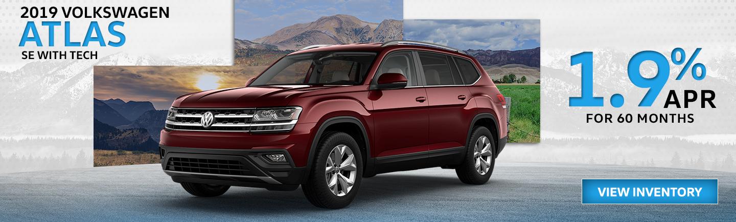 2019 Volkswagen Atlas 1.9% APR for 60 Months