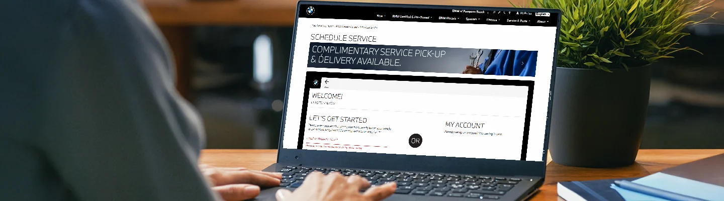 Customer scheduling service appointment online