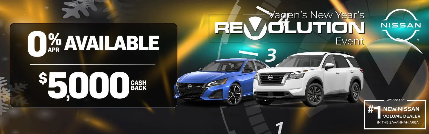 0% Available at Vaden Nissan Savannah