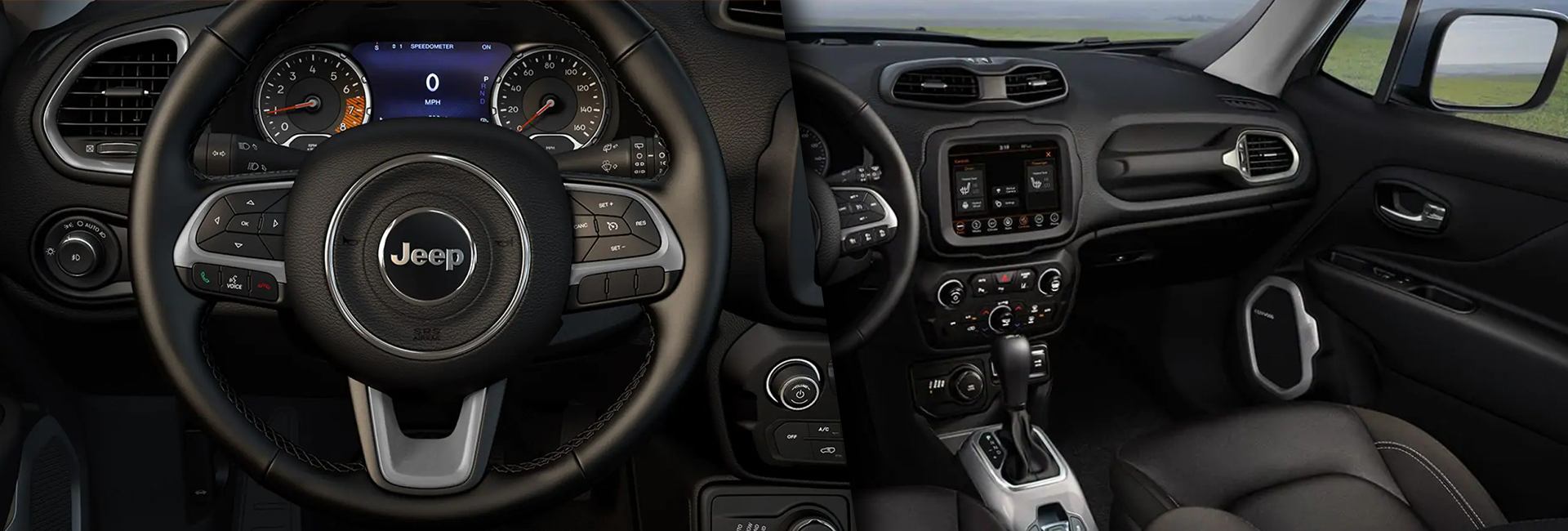 Full interior view of the 2021 Renegade
