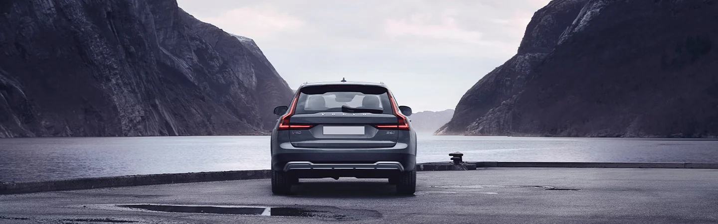 rear view of a 2025 Volvo V90 Cross Country Plus