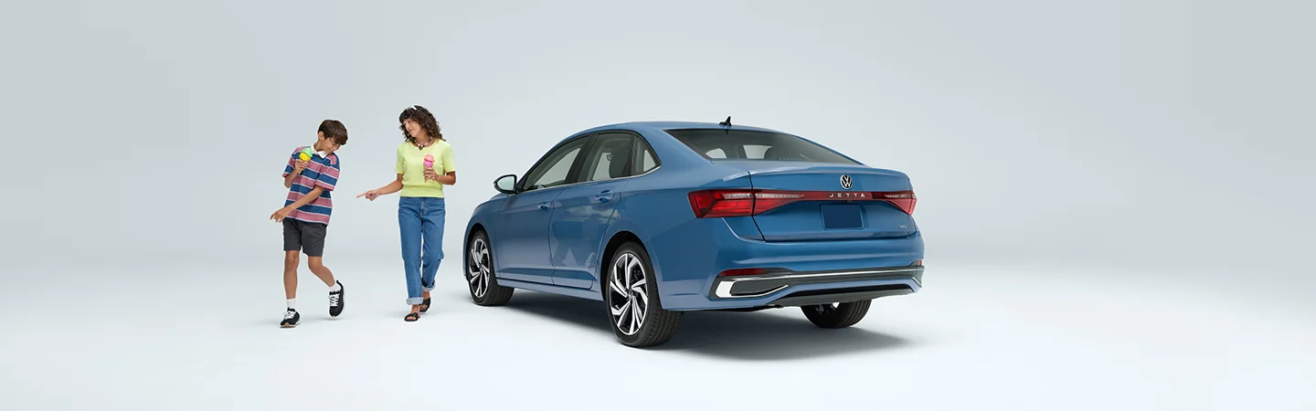 rear side view of a 2025 Volkswagen Jetta SEL