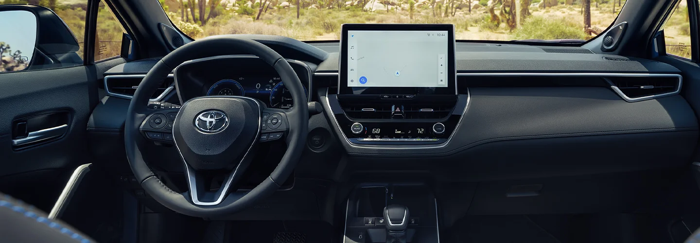 interior view of a 2026 Toyota Corolla Cross L