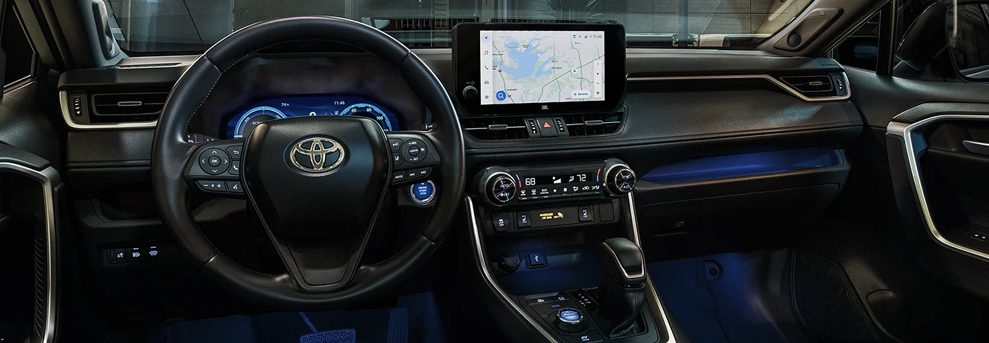 New Toyota RAV4 Hybrid inside dash
