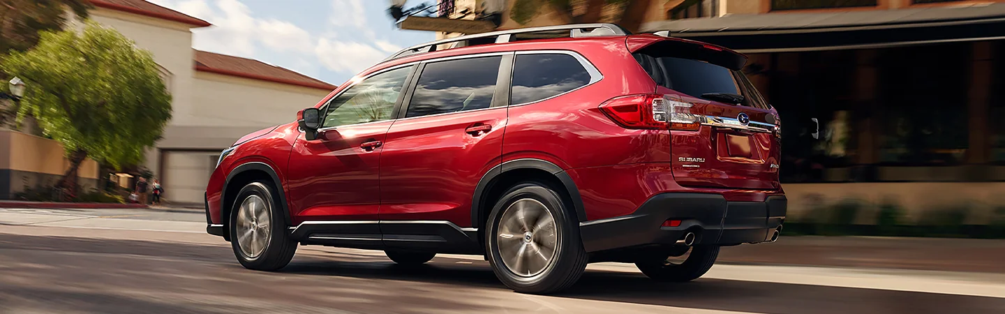 2025 Subaru Ascent red back view