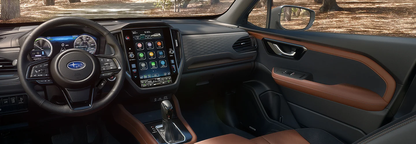 Interior view of 2025 Subaru Forester Hybrid