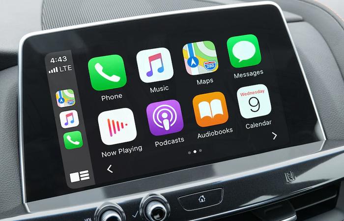 Detailed view of the display screen in the 2021 CT5
