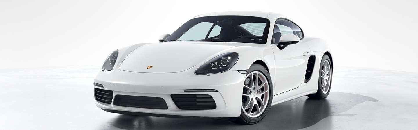 2024 Porsche 718 Cayman Specs white frontview