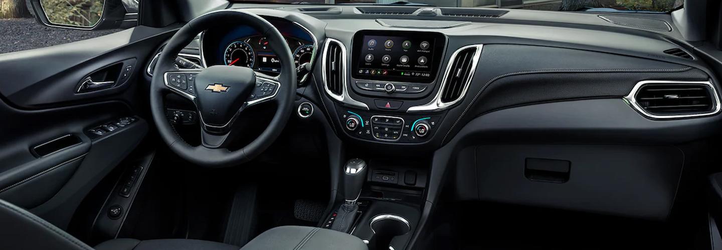 Interior view of the 2021 Chevy Equinox