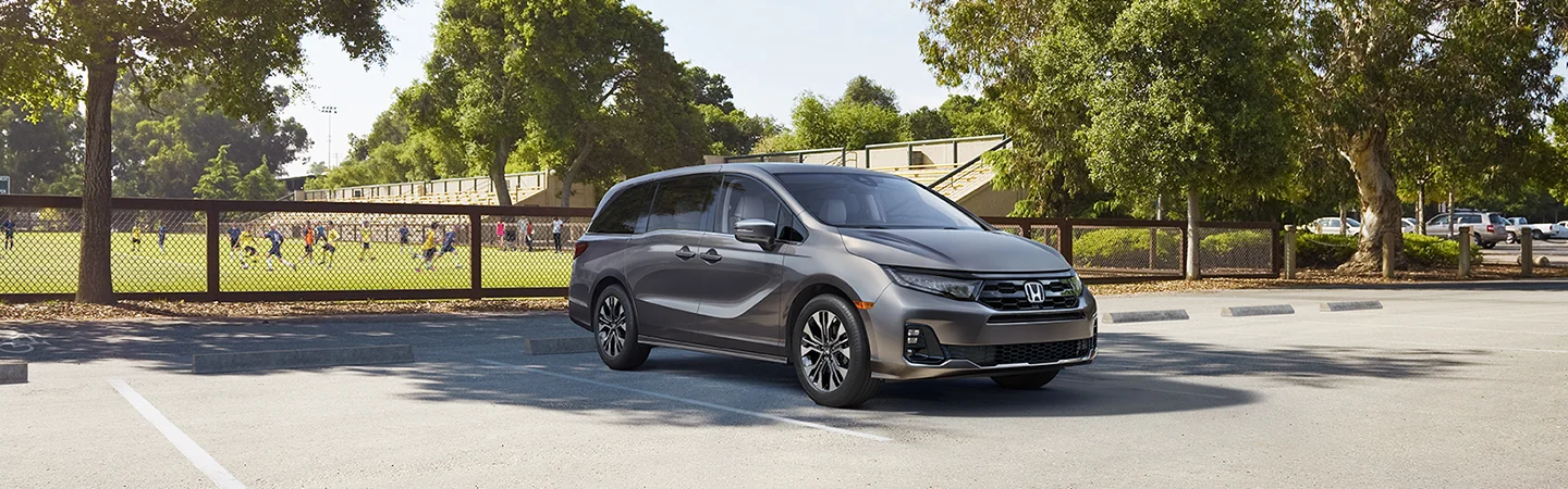 front view of a silver 2026 Honda Odyssey EX-L