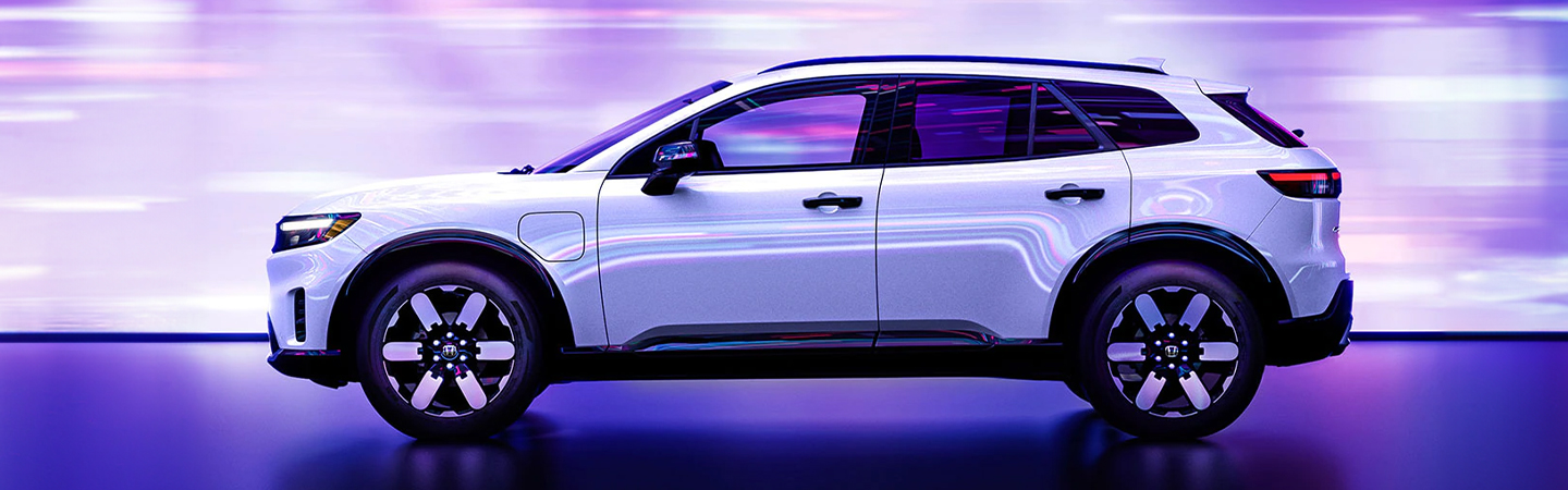 2024 Honda Prologue Range side front in white