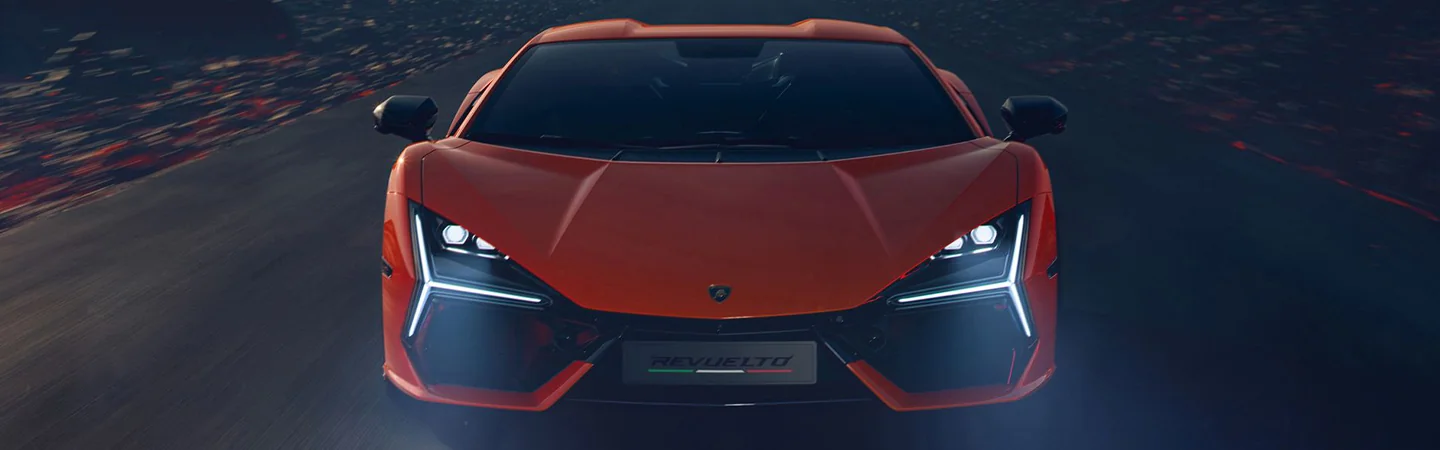 front view of a 2026 Lamborghini Revuelto