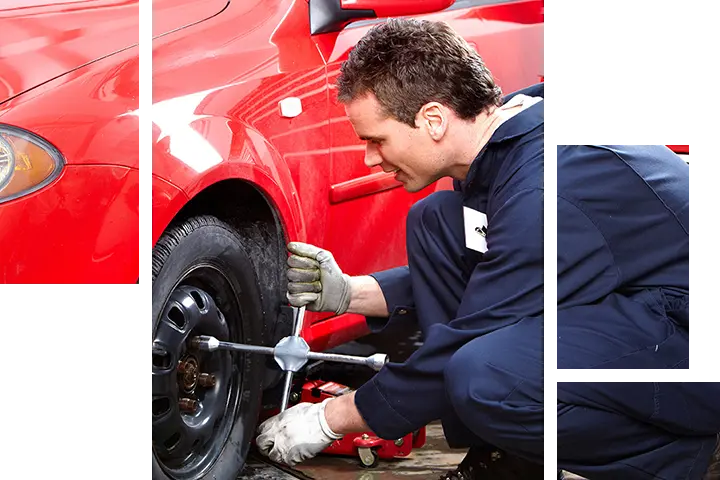 changing a tire