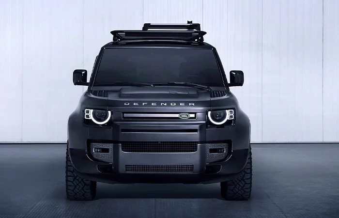 Front view of a parked 2025 Defender