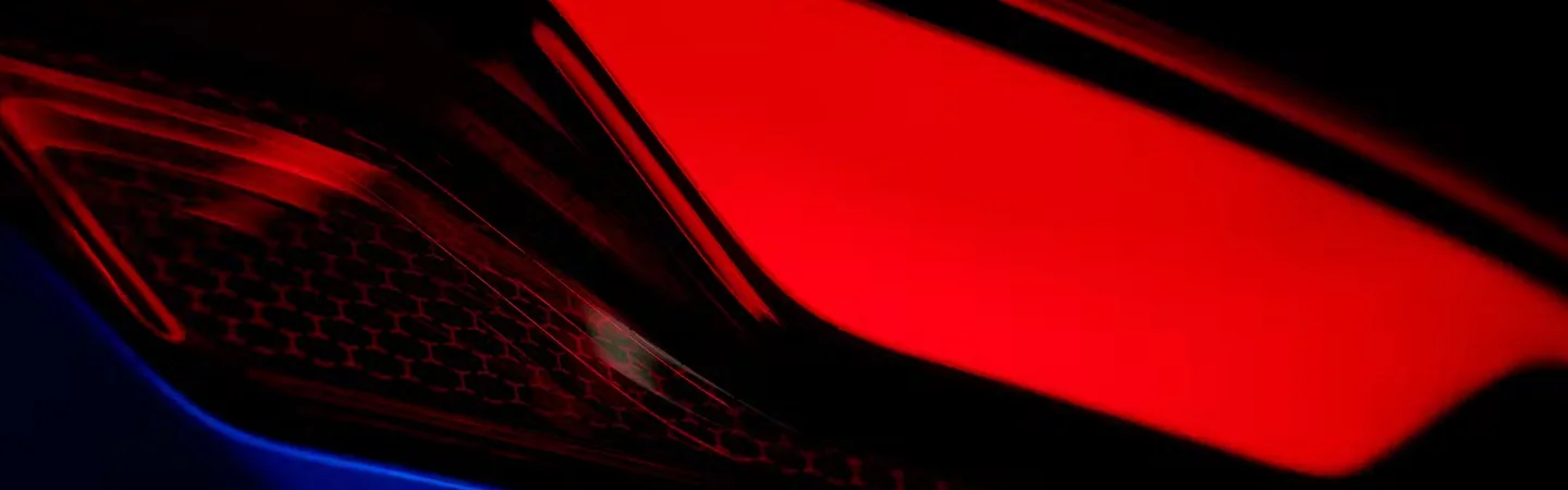 2025 Jaguar F-PACE Specs back light in red 