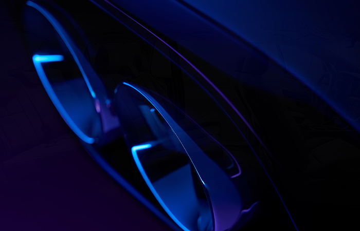 Close up view of the AC vents of a 2025 Jaguar F-PACE