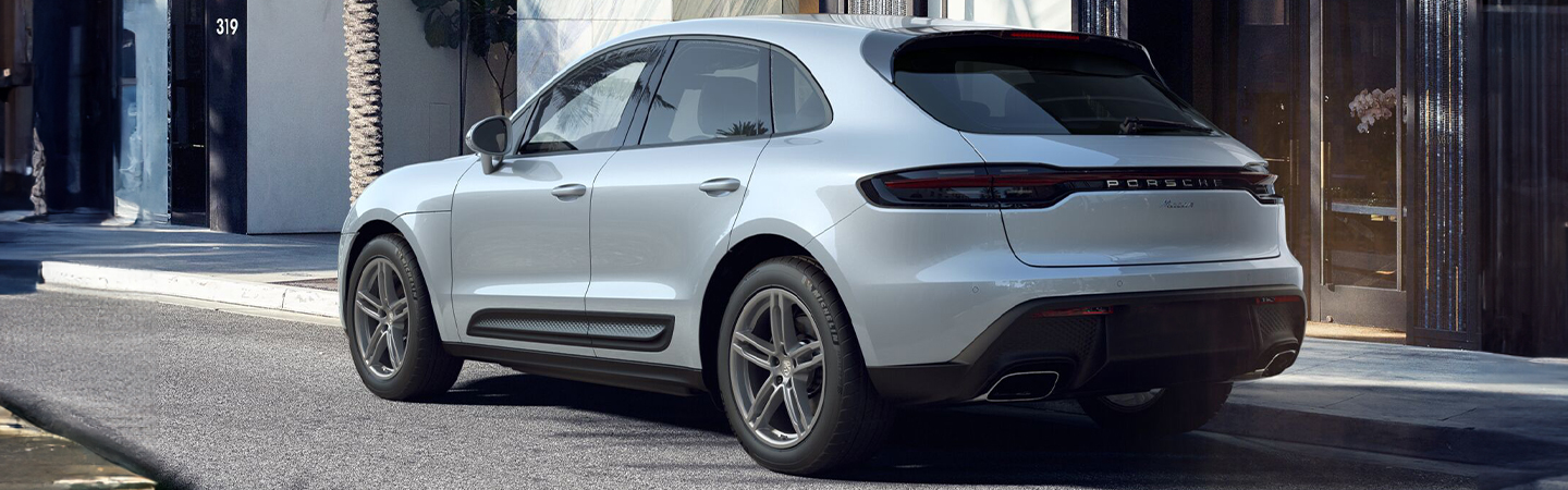 2024 Porsche Macan white backview