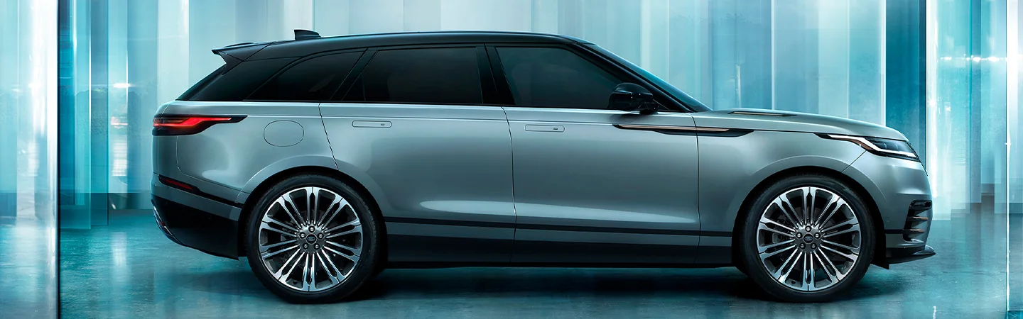 2026 Range Rover Velar parked in a reflective room