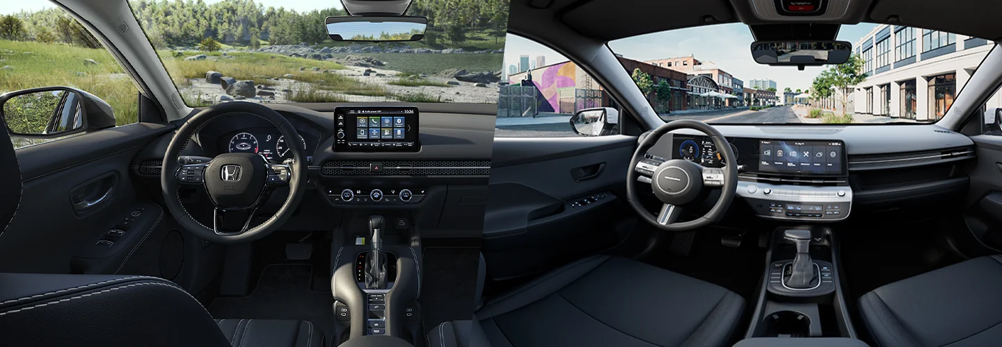 2025 Honda HR-V vs Hyundai Kona interior image