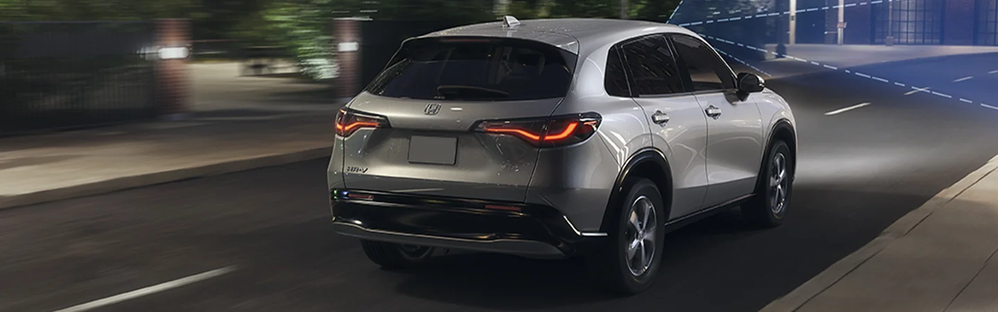 2025 Honda HR-V vs Hyundai Kona silvercolor backview