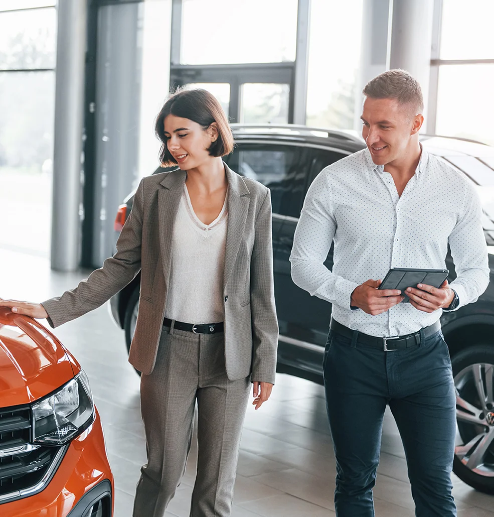 car showroom shopping