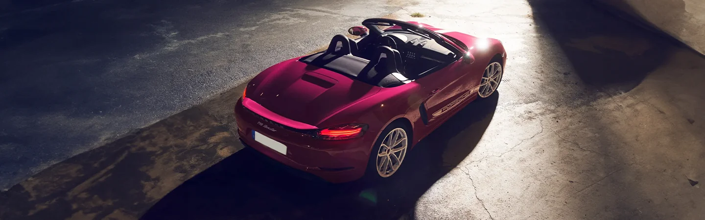 2024 Porsche 718 Boxster redcolor backview
