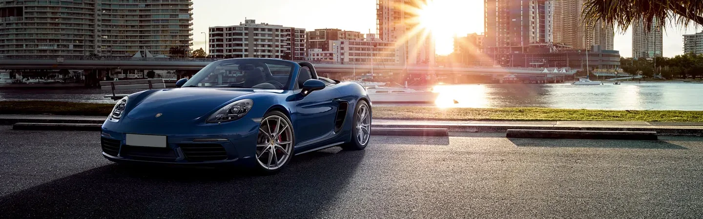 2024 Porsche 718 Boxster bluecolor frontview