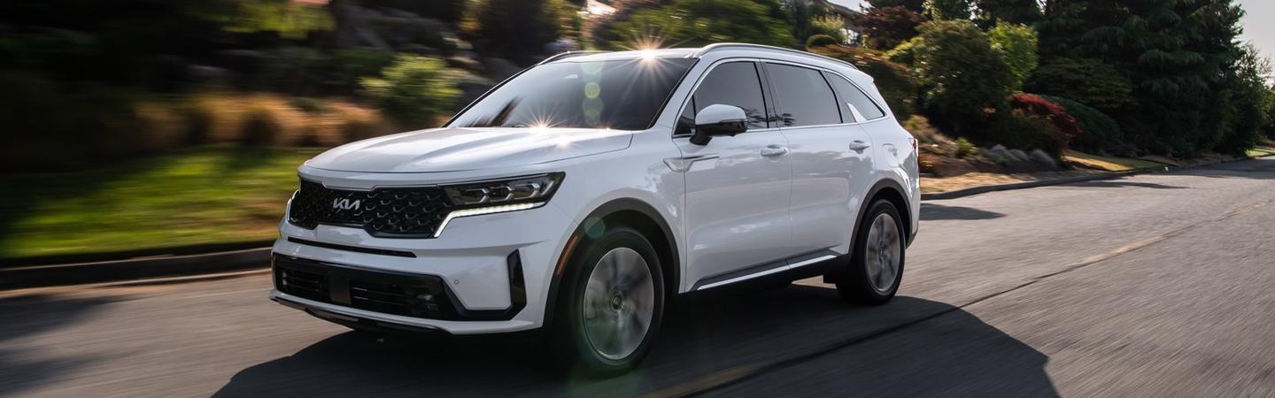 white Kia Sorento