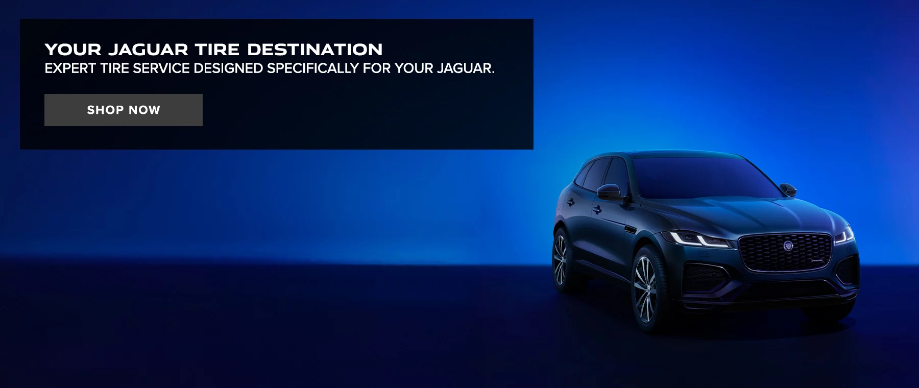 YOUR JAGUAR TIRE DESTINATION EXPERT TIRE SERVICE DESIGNED SPECIFICALLY FOR YOUR JAGUAR.
