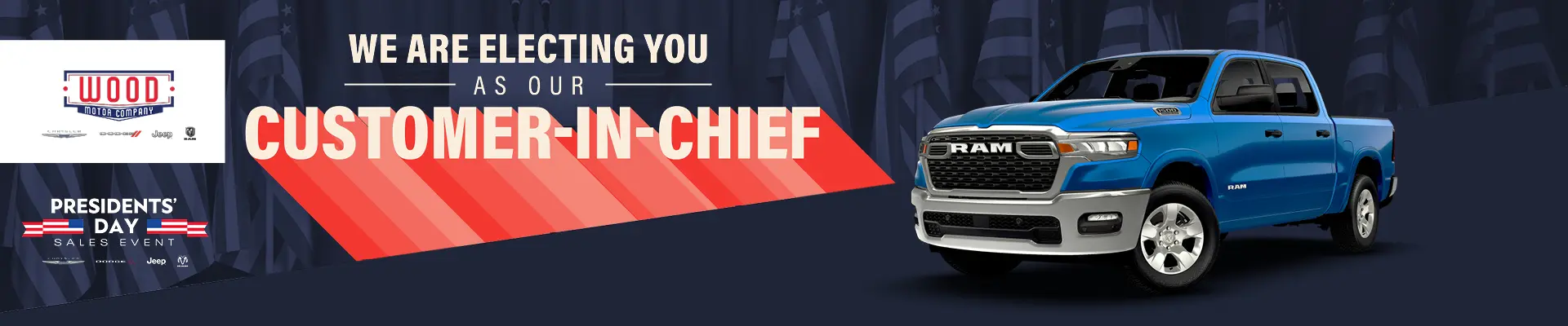 we are electing you as our customer in chief