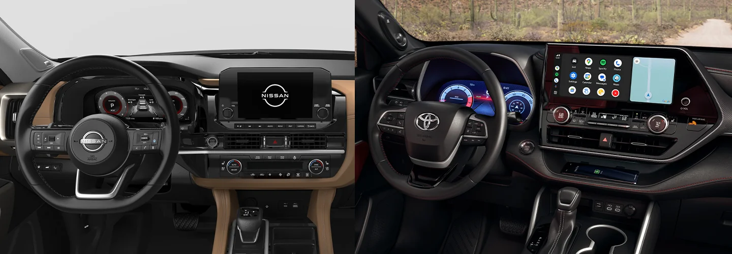 2025 Nissan Pathfinder vs Toyota Highlander interiorimage