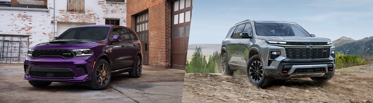 split image of a 2026 Chrysler Pacifica and a Honda Odyssey