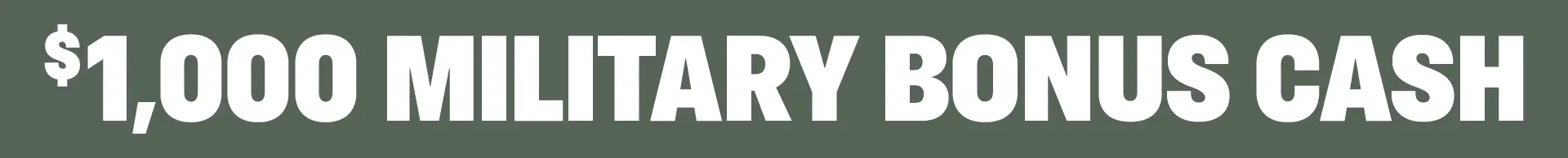 thousand dollar military bonus cash