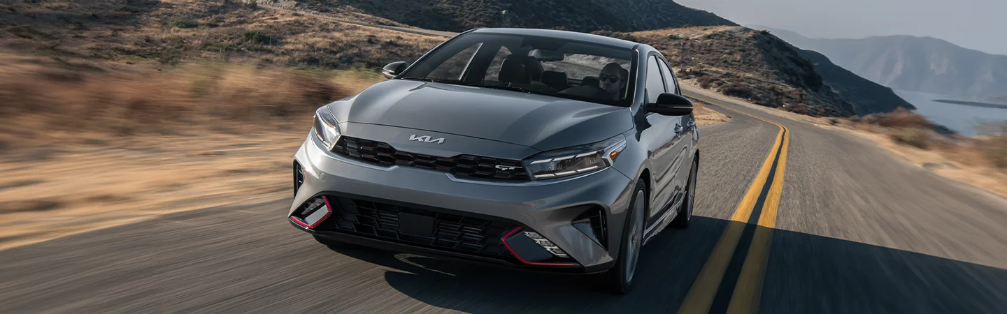 2024 Kia Forte front side in silver 